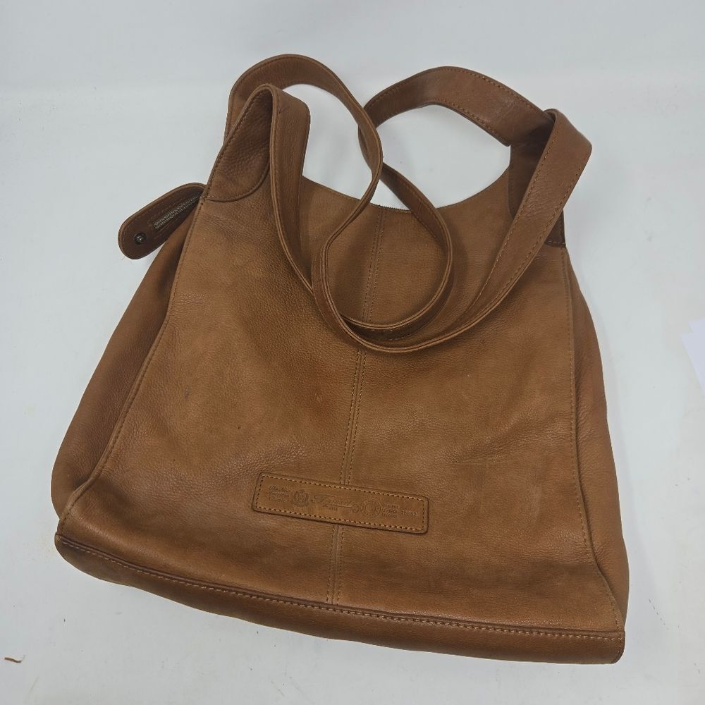 FOSSIL Vintage Brown Leather Shoulder Hobo Bag Purse Key 75082‎ Boho Hippie